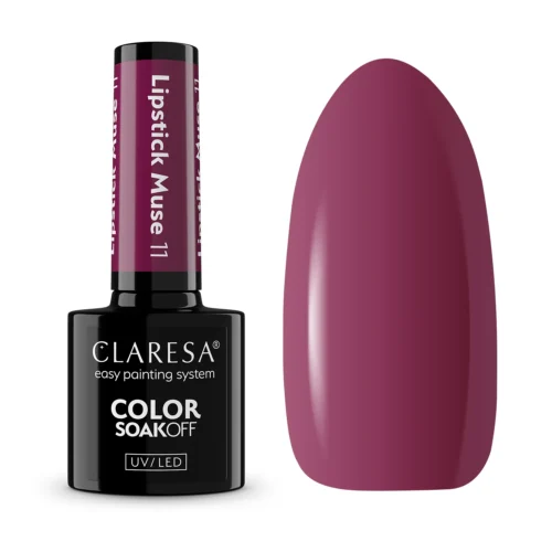Claresa LIPSTICK MUSE 11 "Deep Plum" Gel Nail Polish (5g)