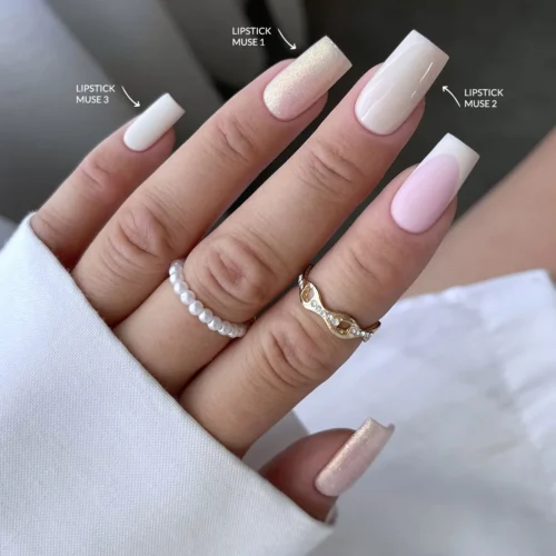 Claresa LIPSTICK MUSE 02 "Creamy Sparkle" Gel Nail Polish (5g) - Image 3