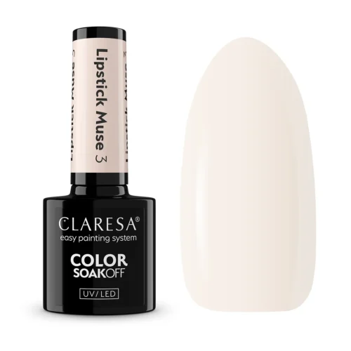 Claresa LIPSTICK MUSE 03 "Creamy Nude" Gel Nail Polish (5g)
