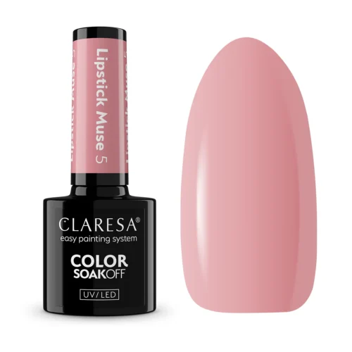 Claresa LIPSTICK MUSE 05 "Powder Pink" Gel Nail Polish (5g)