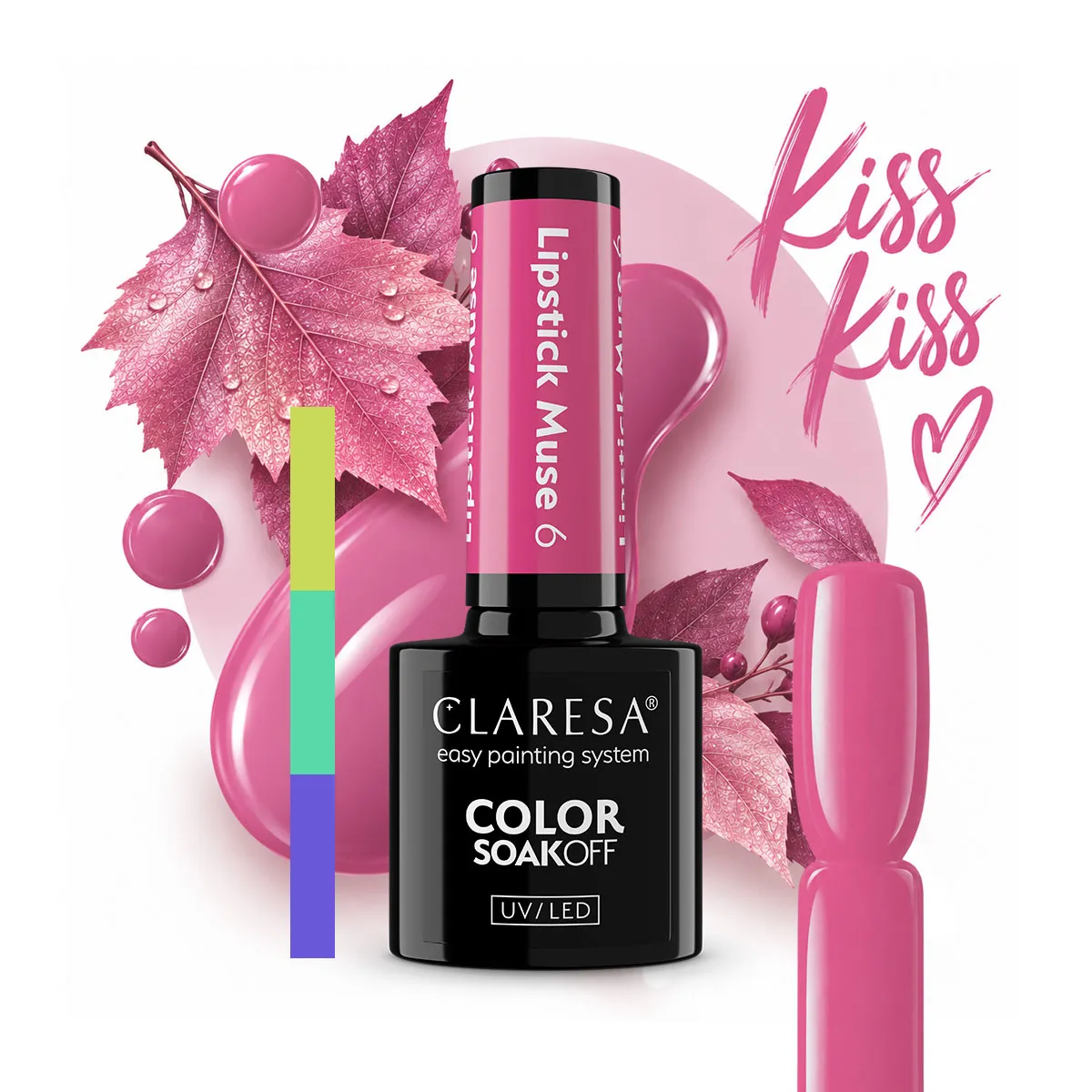 Claresa LIPSTICK MUSE 06 "Muted Rose" Gel Nail Polish (5g) - Image 4