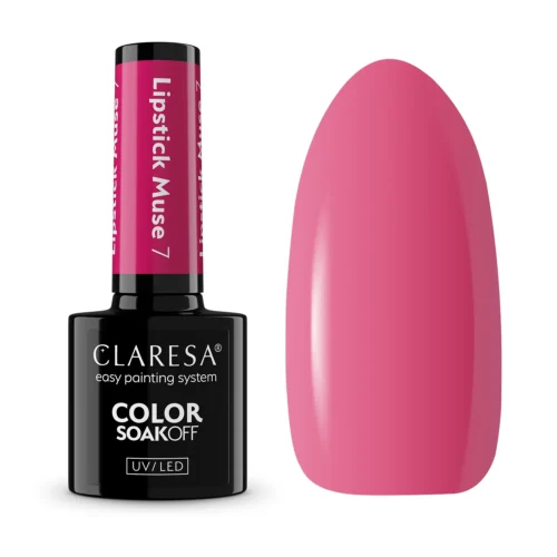 Claresa LIPSTICK MUSE 07 "Vibrant Fuchsia" Gel Nail Polish (5g)