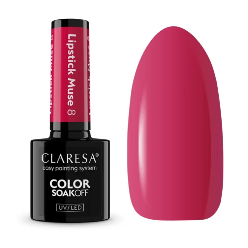 Claresa LIPSTICK MUSE 08 "Raspberry Pink" Gel Nail Polish (5g)