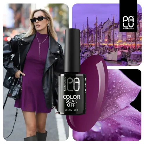 Palu COPENHAGEN 10 "Plum Purple" Gel Nail Polish (11g) - Image 2