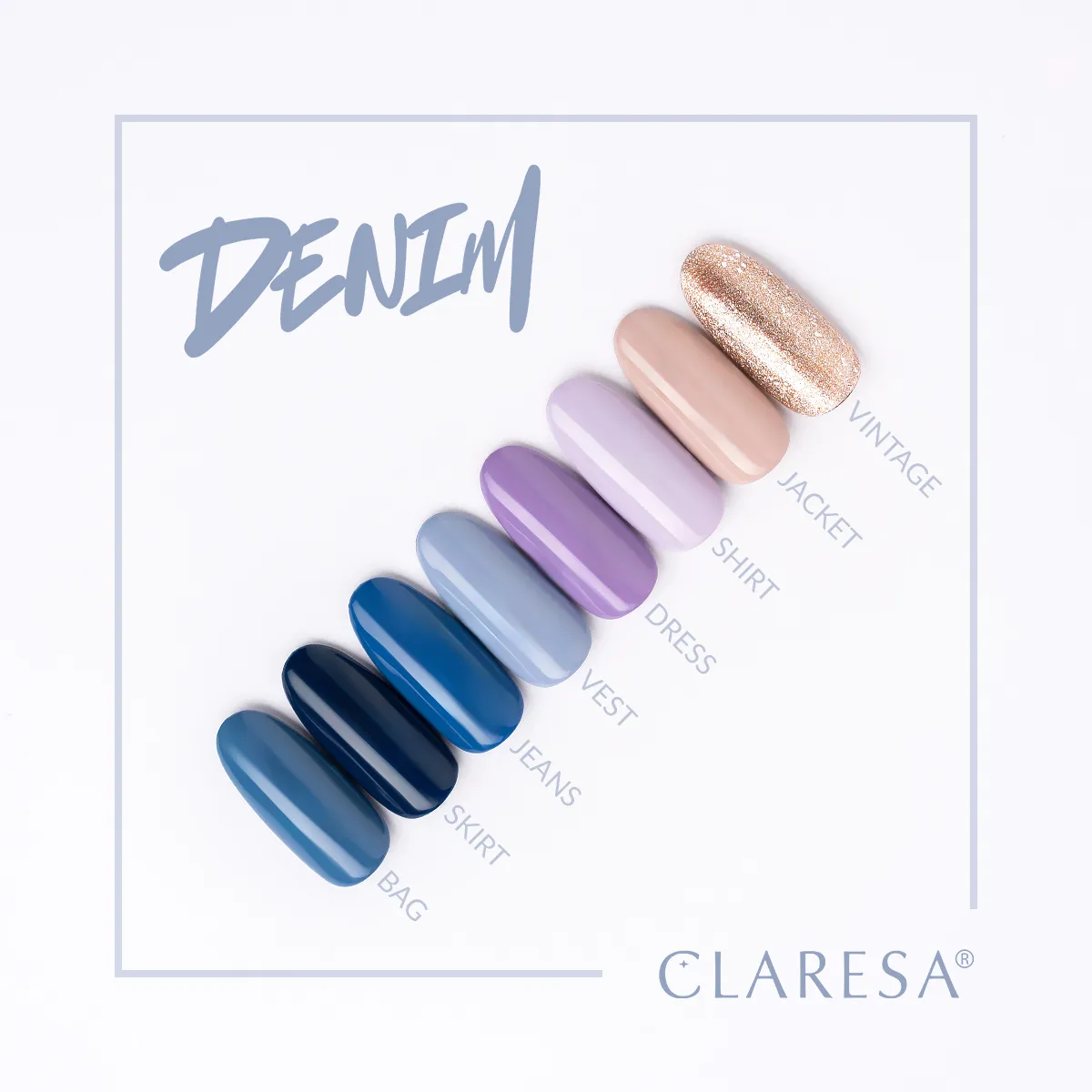 Claresa DENIM "Jacket" Gel Nail Polish (5g) - Image 9